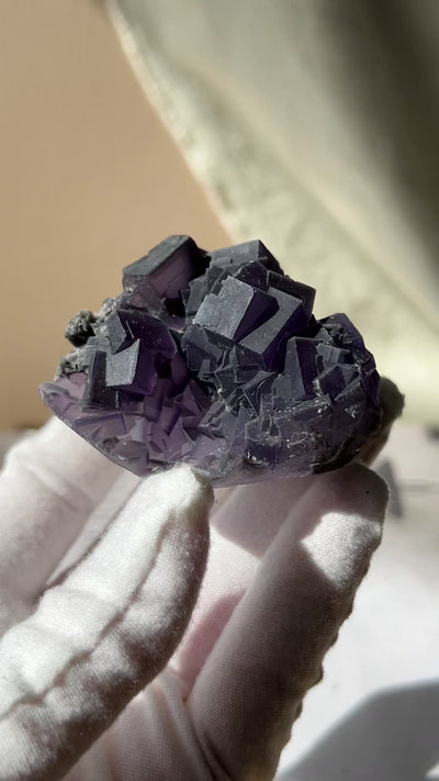 Dark Purple Fluorite Cluster 1