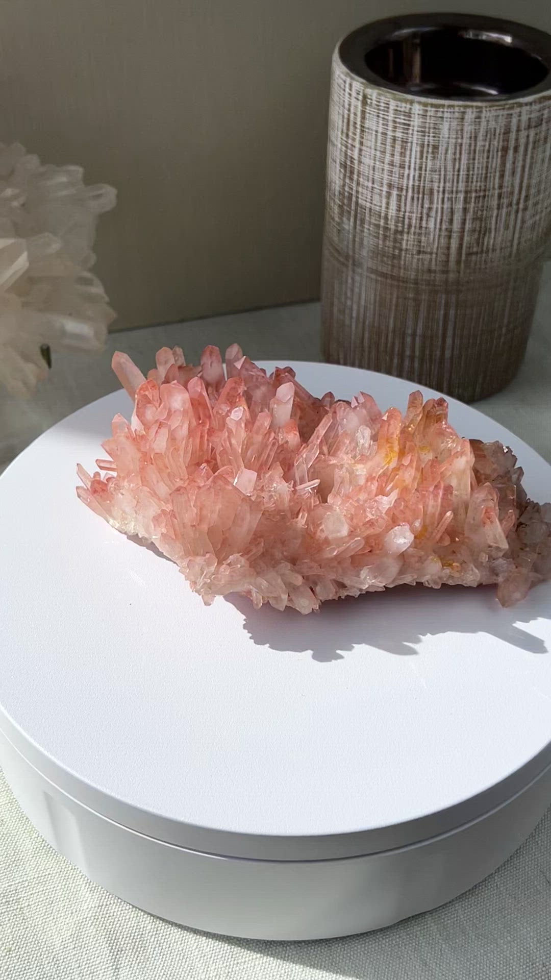 [Hydrangea] Red Pink Quartz Cluster