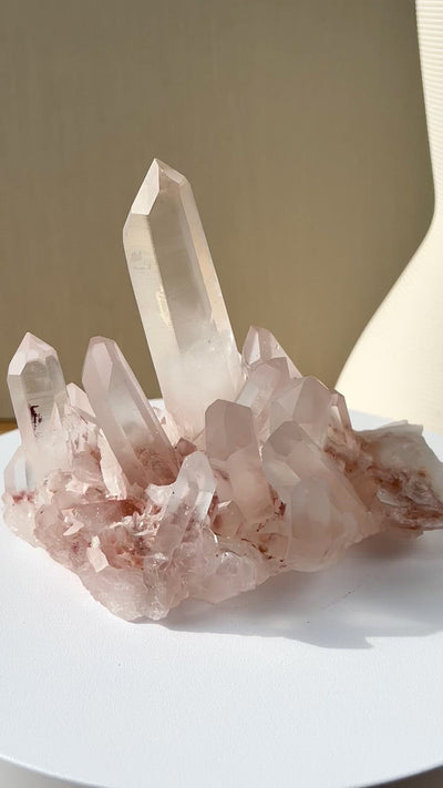 [Alegria] Himalayan Pink Clear Quartz Cluster