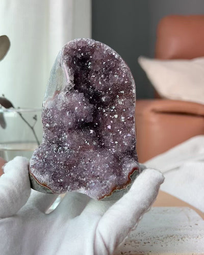 Maroon Amethyst Geode