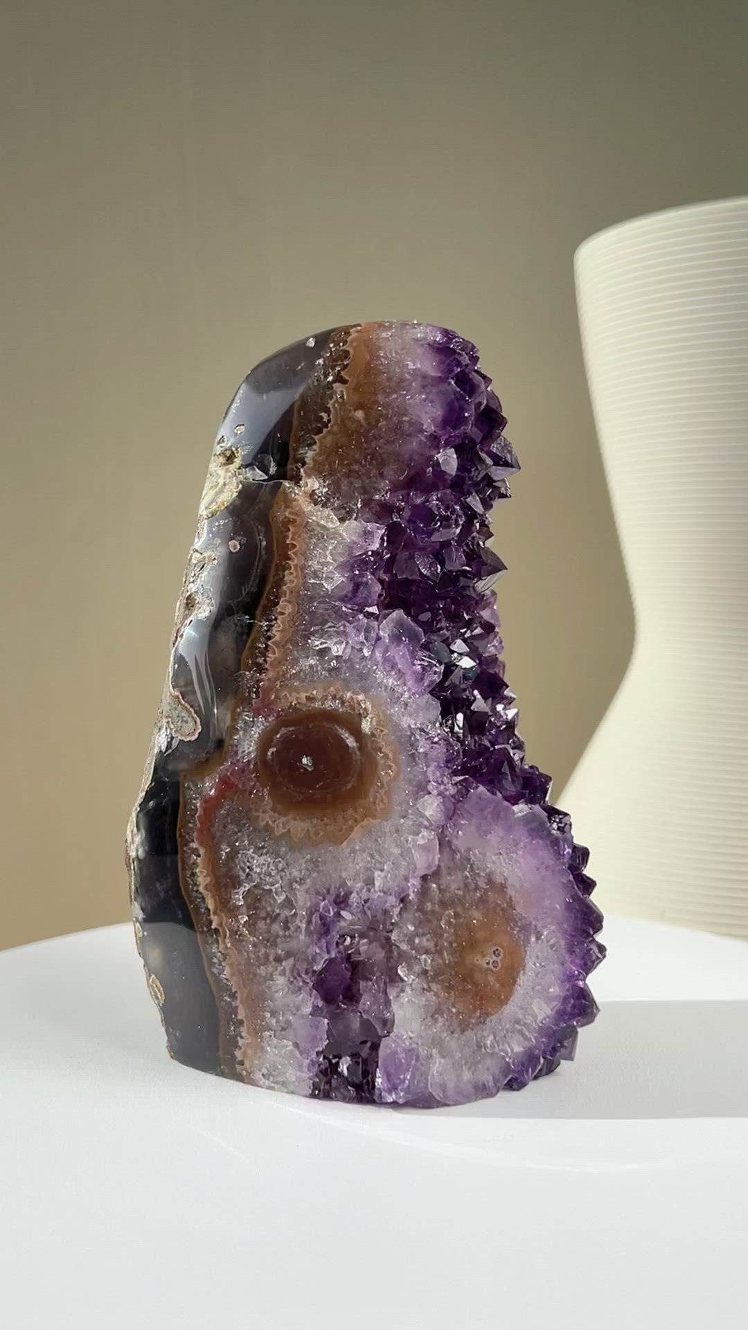 [Sierra] Double Stalactite Amethyst Geode