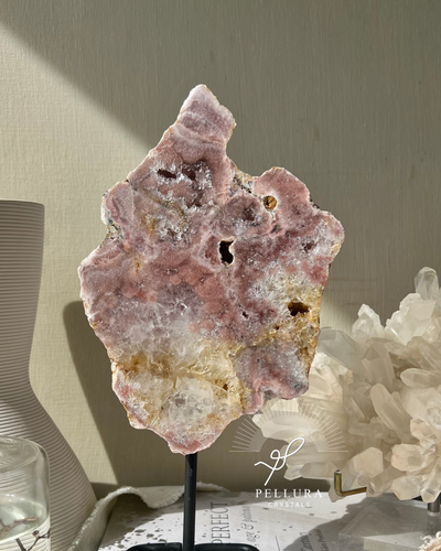 [Ambrosia] Raw Pink Amethyst Statement Slab