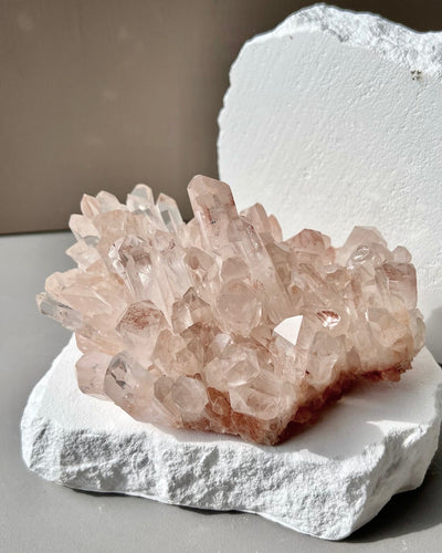 [Aries] Pink Quartz Cluster