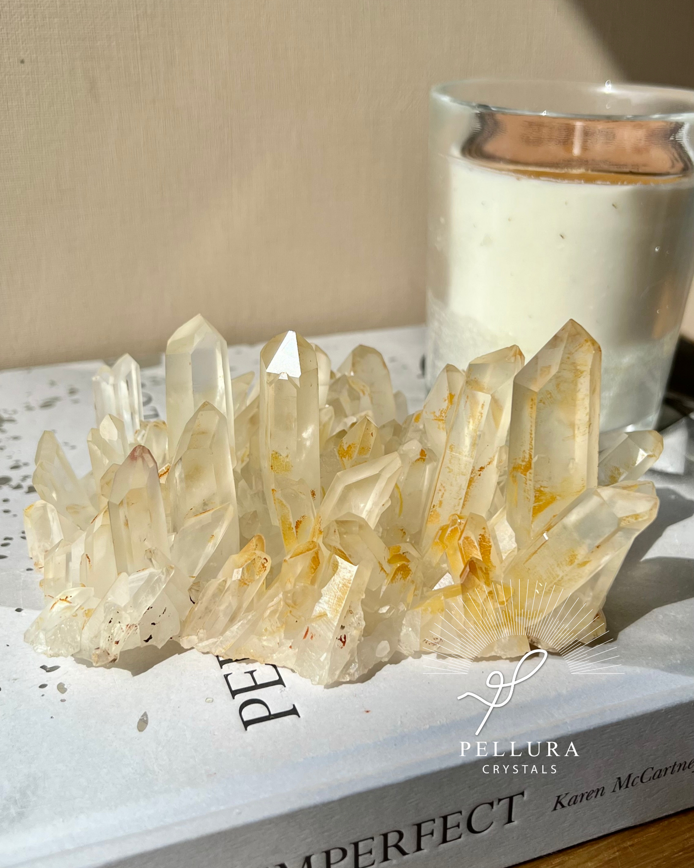 [Miora] Yellow Clear Quartz Cluster