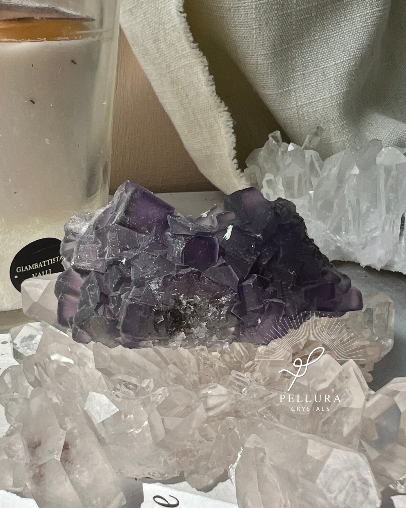 Dark Purple Fluorite Cluster 2