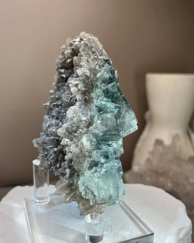 [Seascape] Fluorite with Smoky Quartz