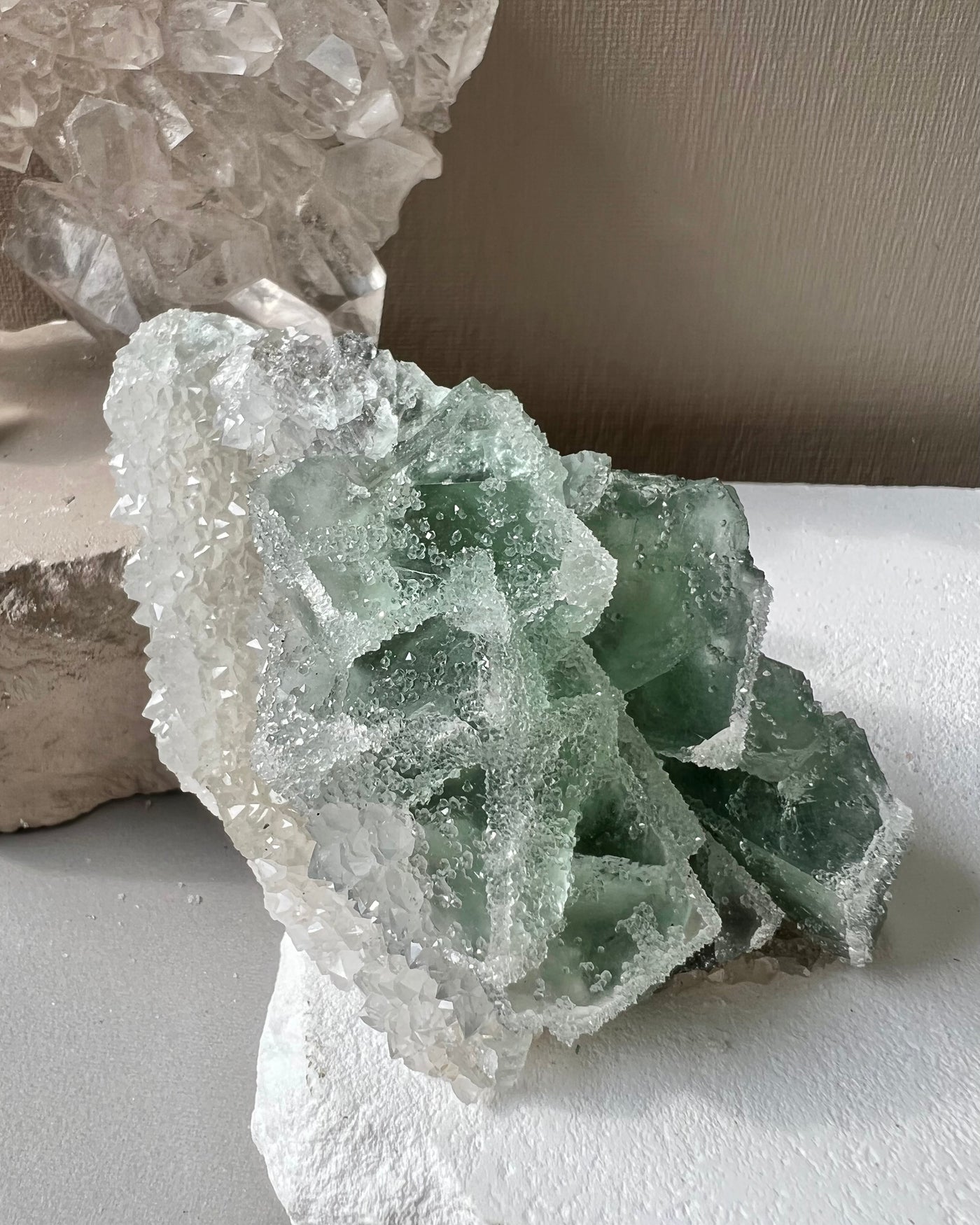 Sugar Coated Green Fluorite 2