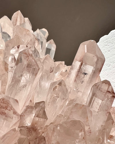 [Aries] Pink Quartz Cluster