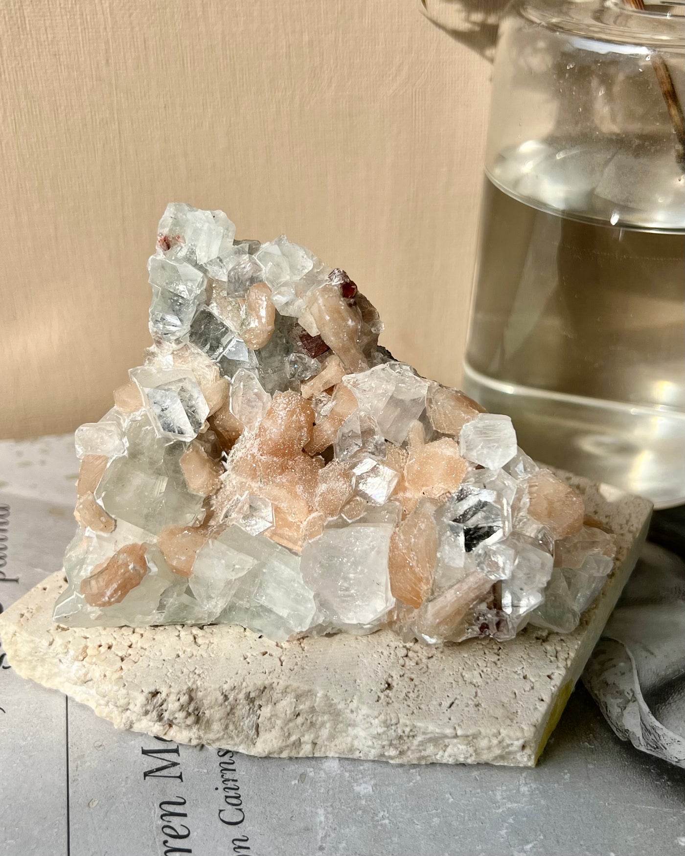 [Angelica] Apophyllite with Stilbite