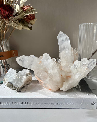 [Flower Pot] Statement Clear Quartz Cluster