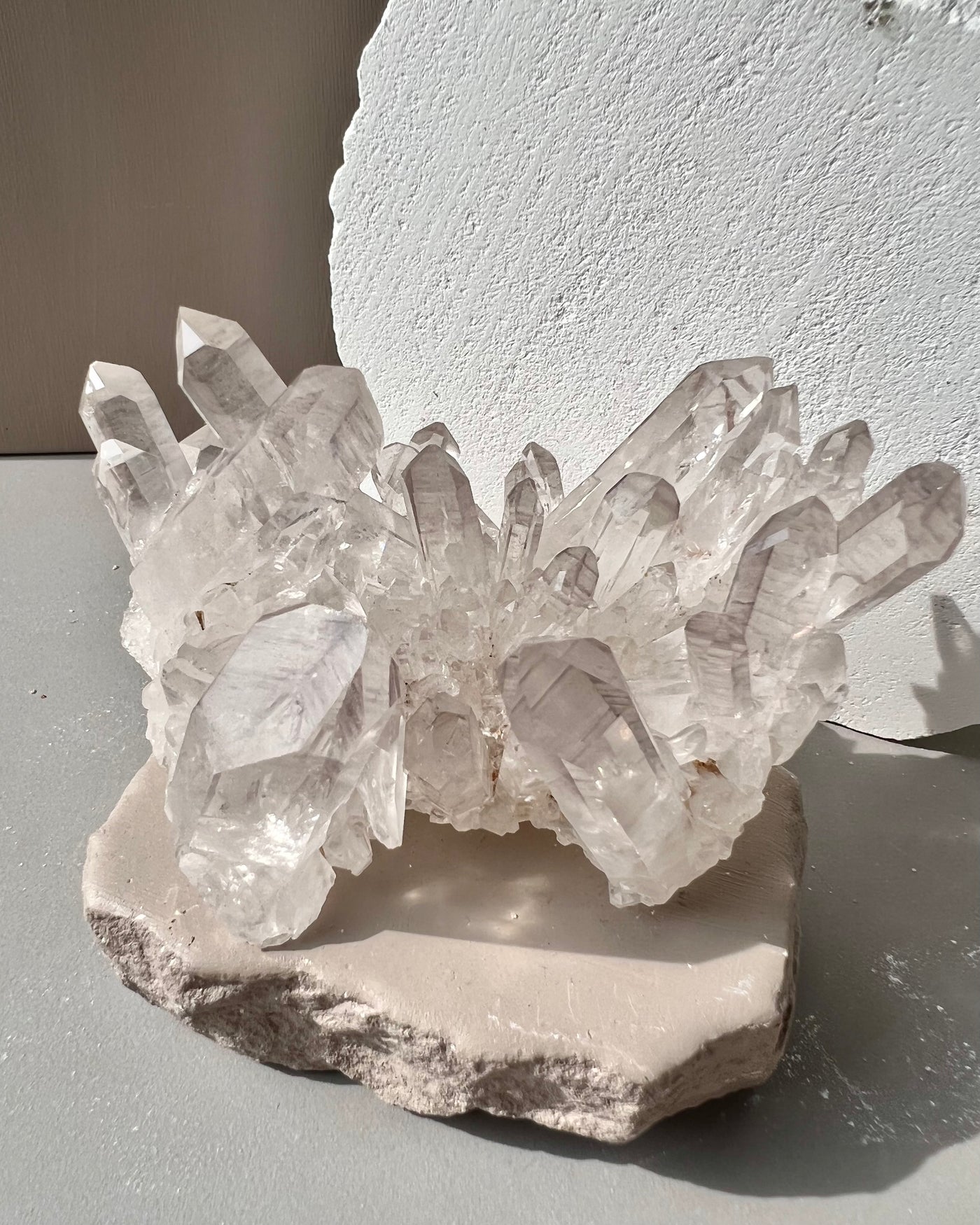 [Pisces] Lilac Pink Tip Clear Quartz Cluster