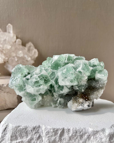 Sugar Coated Green Fluorite 1