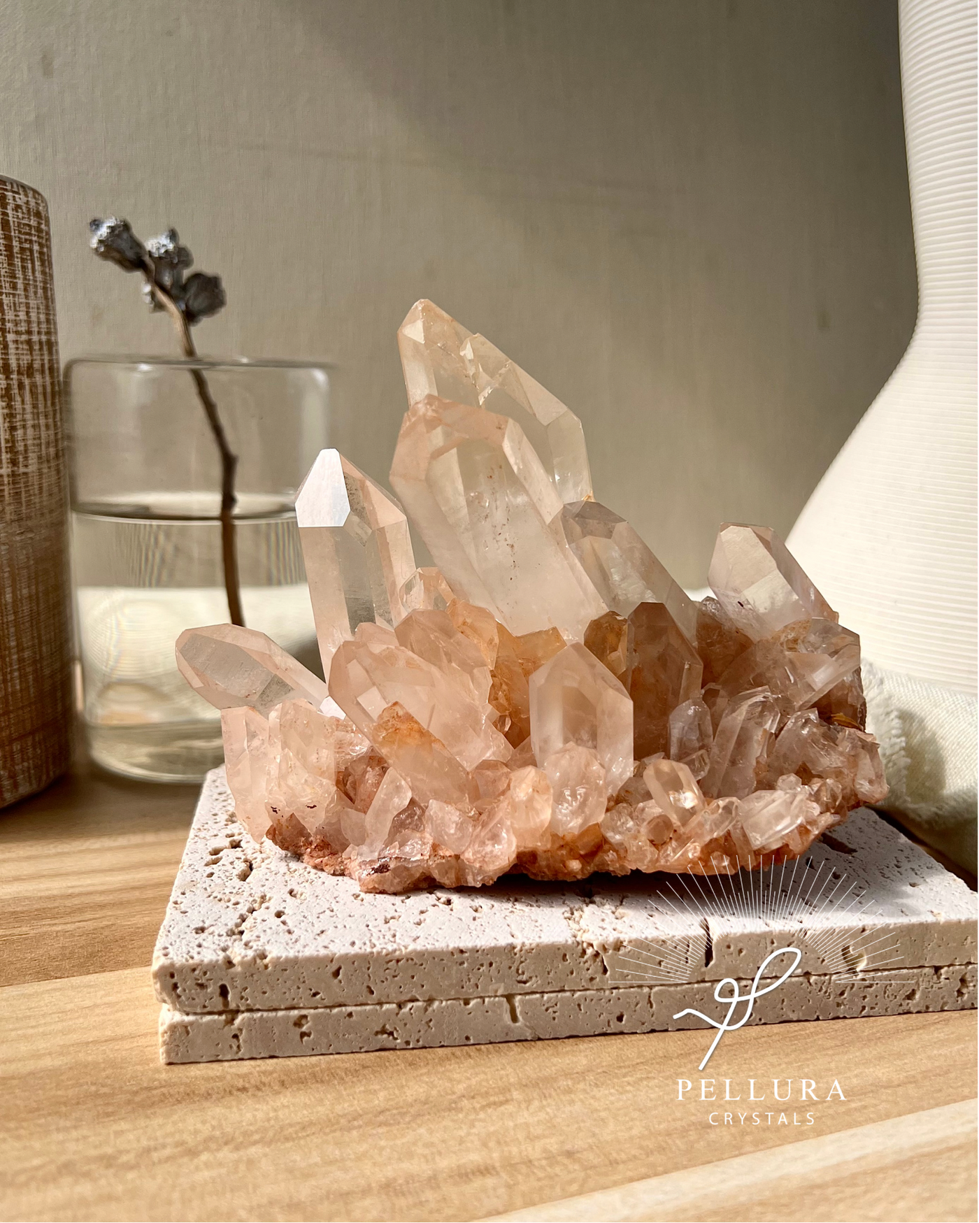[Apricot] Tangerine Quartz Cluster