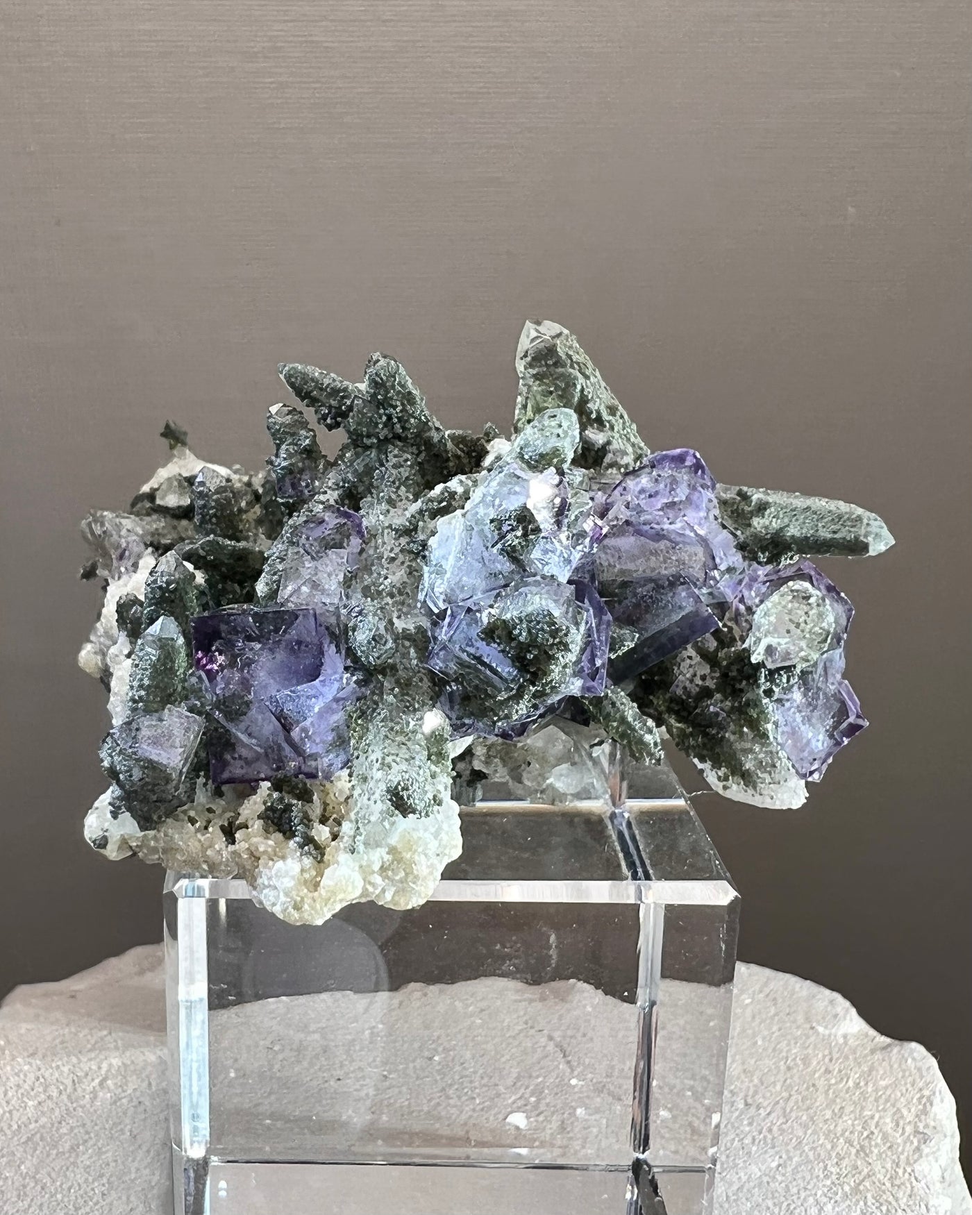 Purple Fluorite, DT Quartz, Epidote (YGX)