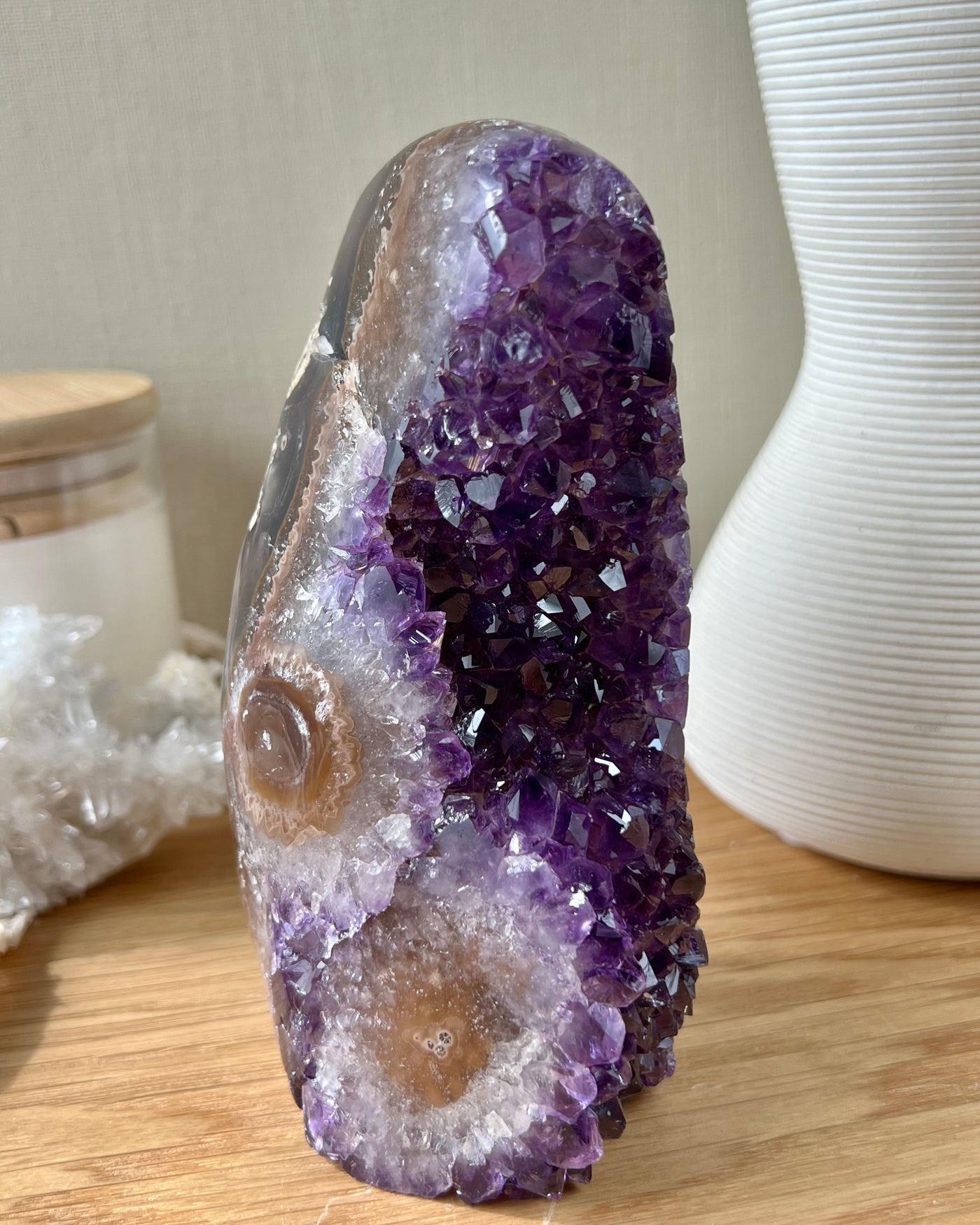 [Sierra] Double Stalactite Amethyst Geode