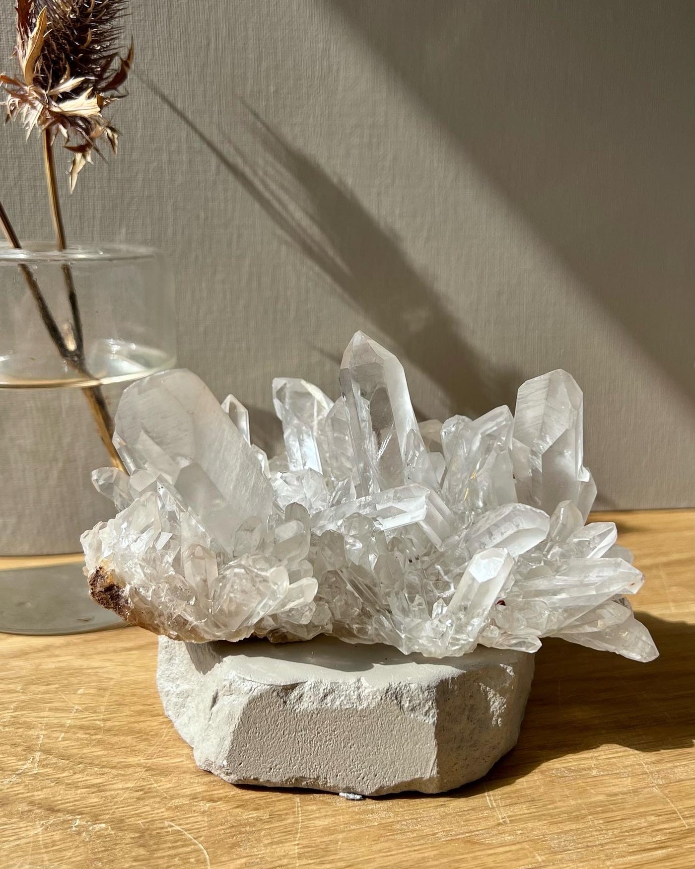 [Lynx] Clear Quartz Cluster