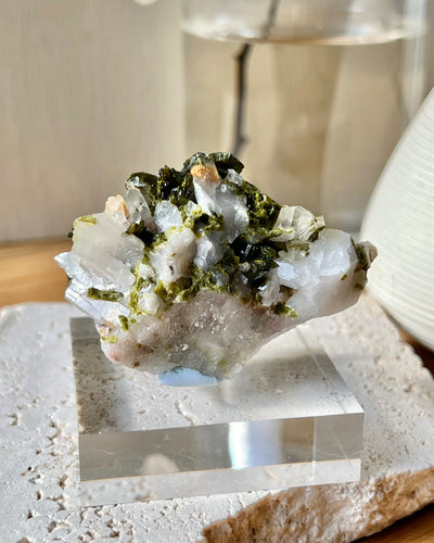 Epidote with Quartz Specimen