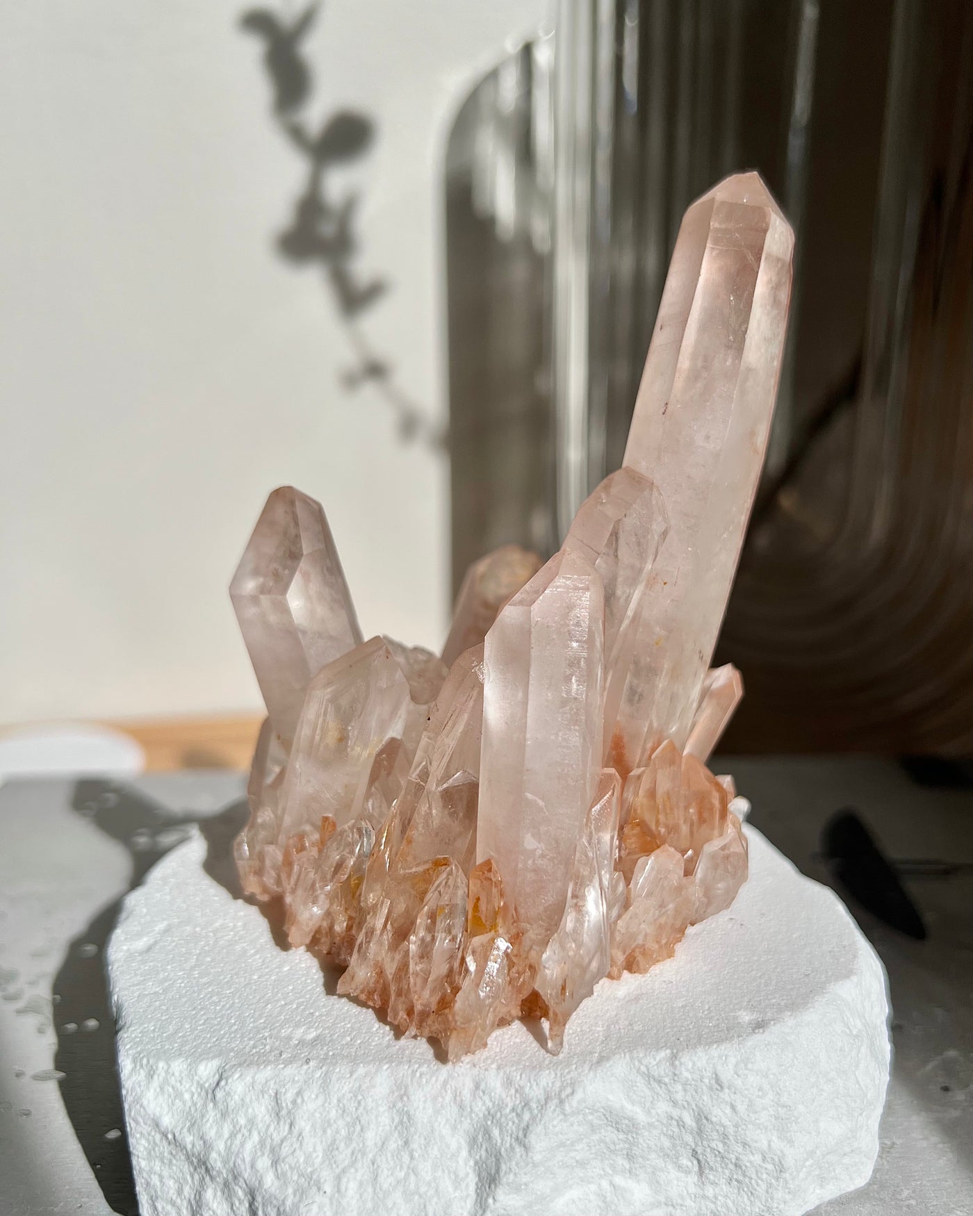 [Iris] Red-Pink Quartz Cluster