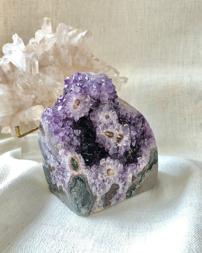 [Sunflower] Amethyst Stalactite Geode