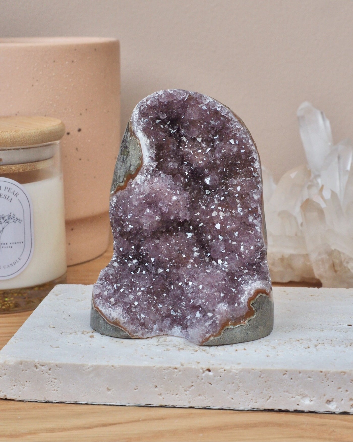 Maroon Amethyst Geode